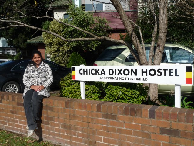 Sheena Kitchener at Chicka Dixon Hostel, Enfield